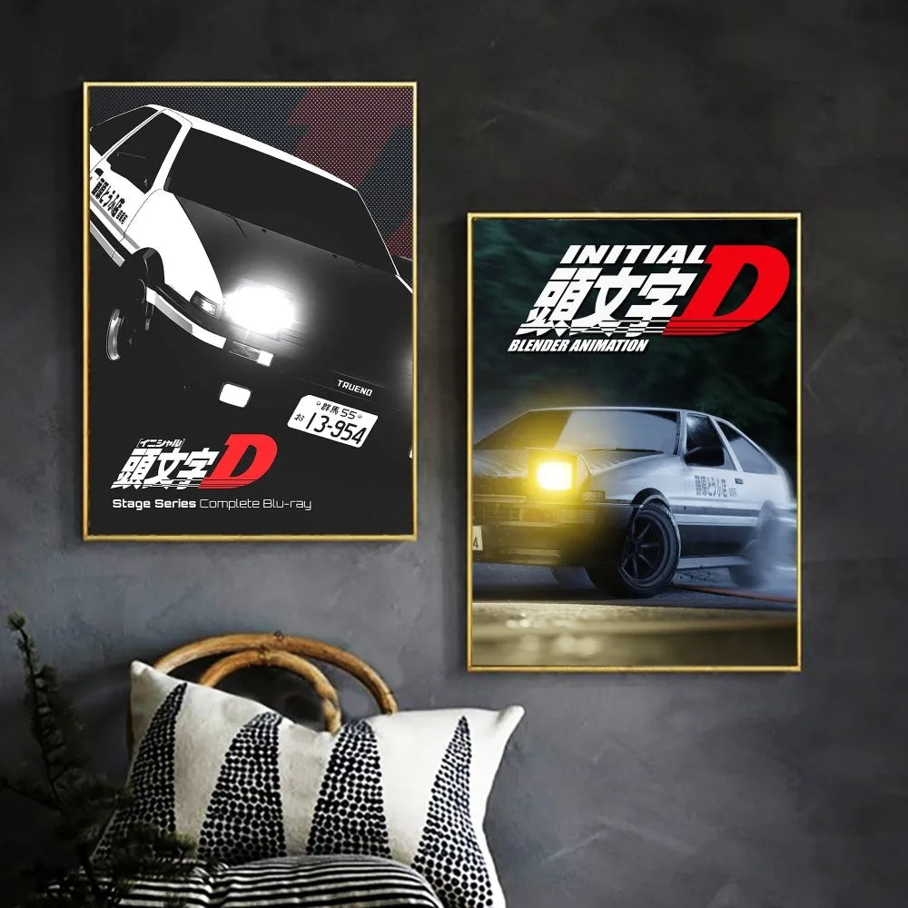 Initial D Anime Poster