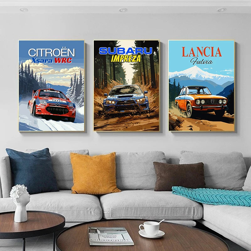 Rally Legend Car Poster